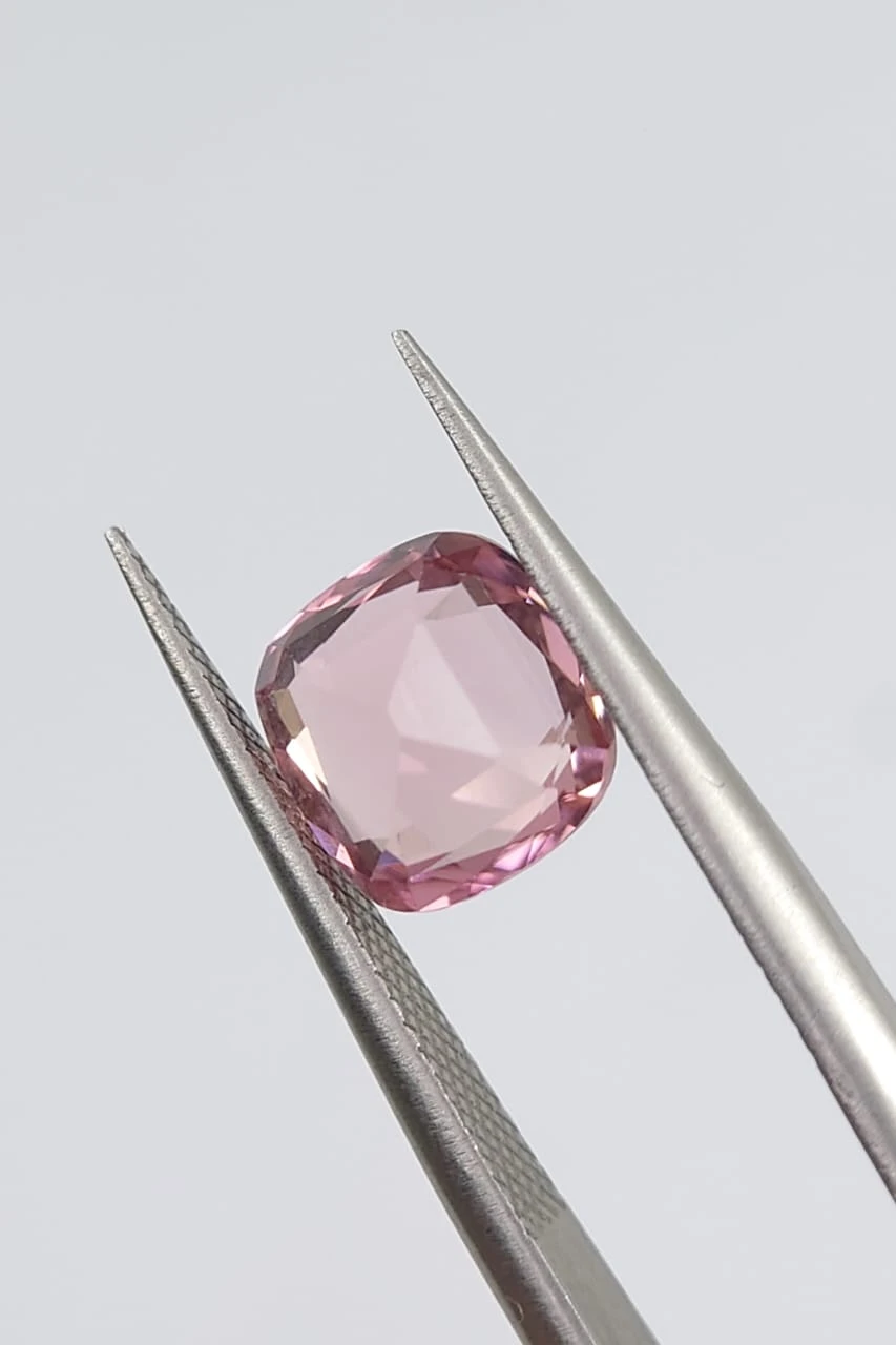 2.05ct Natural Pink Tourmaline Cushion Cut Loose gemstone From  Afghanistan