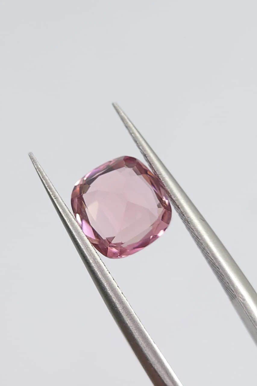 2.05ct Natural Pink Tourmaline Cushion Cut Loose gemstone From  Afghanistan