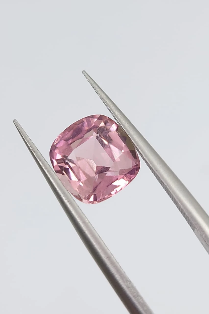 2.05ct Natural Pink Tourmaline Cushion Cut Loose gemstone From  Afghanistan