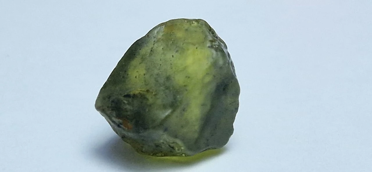 2.53ct Yellowish Green Sapphire Rough From Nigeria