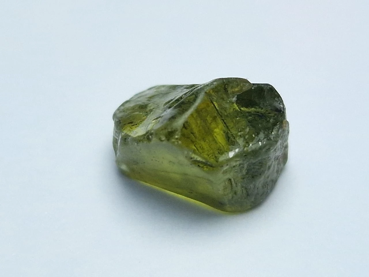 2.53ct Yellowish Green Sapphire Rough From Nigeria