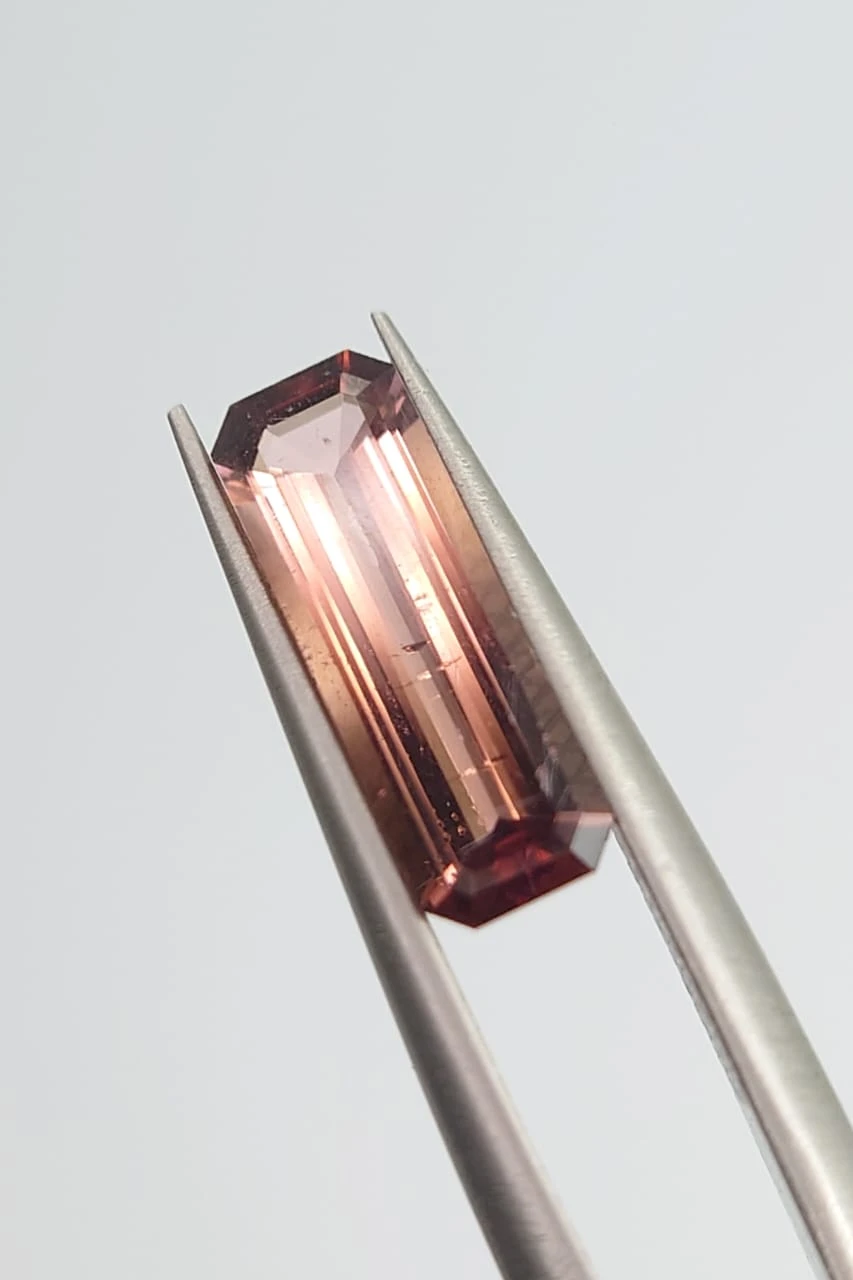 4.4ct Natural Tourmaline Emerald Cut Loose Gemstone From Afghanistan