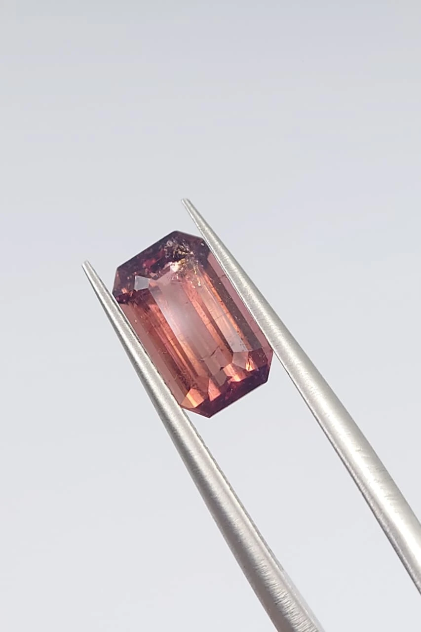 1.65ct Natural Tourmaline Emerald Cut Loose Gemstone from Afghanistan