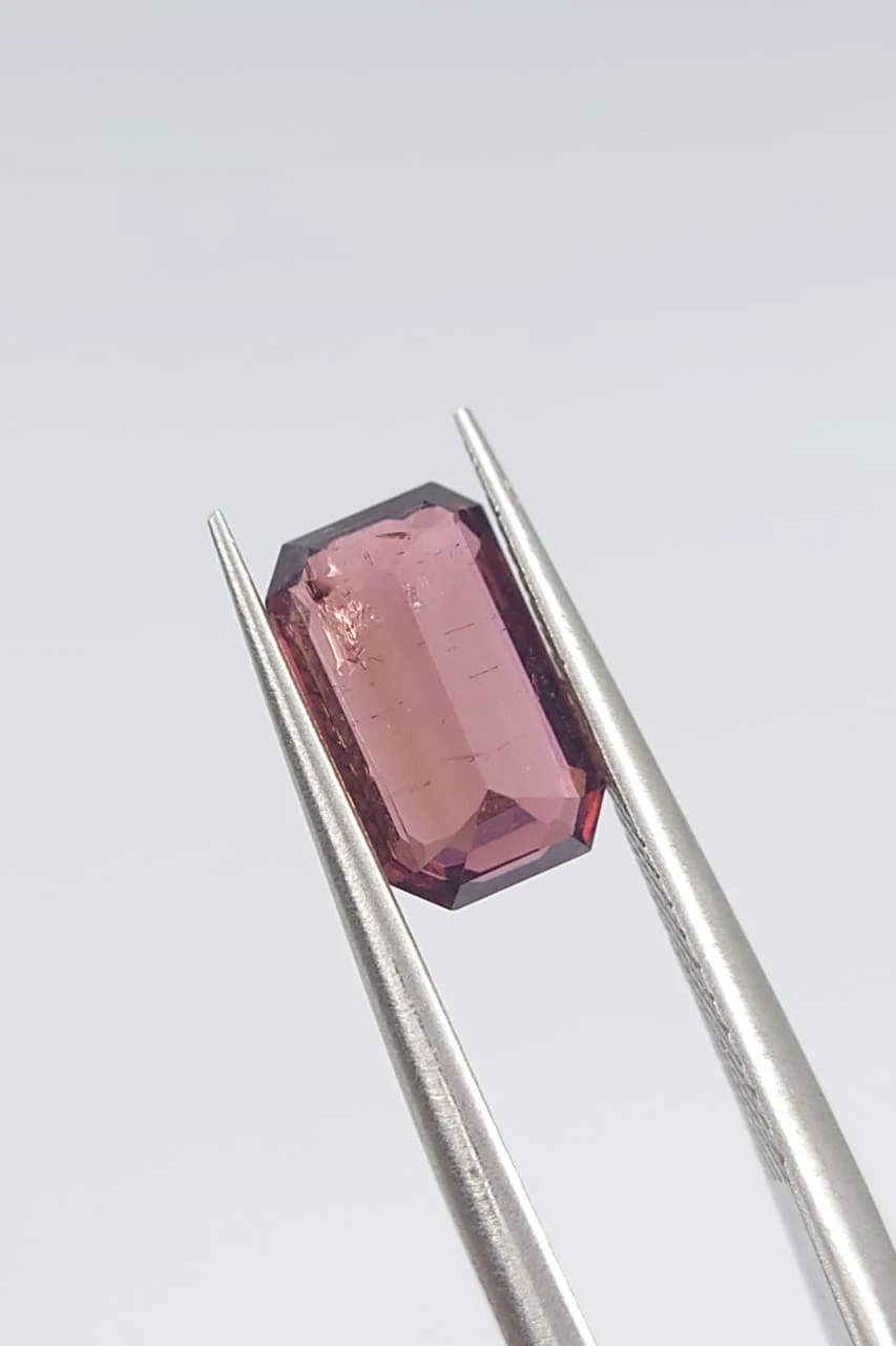 1.65ct Natural Tourmaline Emerald Cut Loose Gemstone from Afghanistan