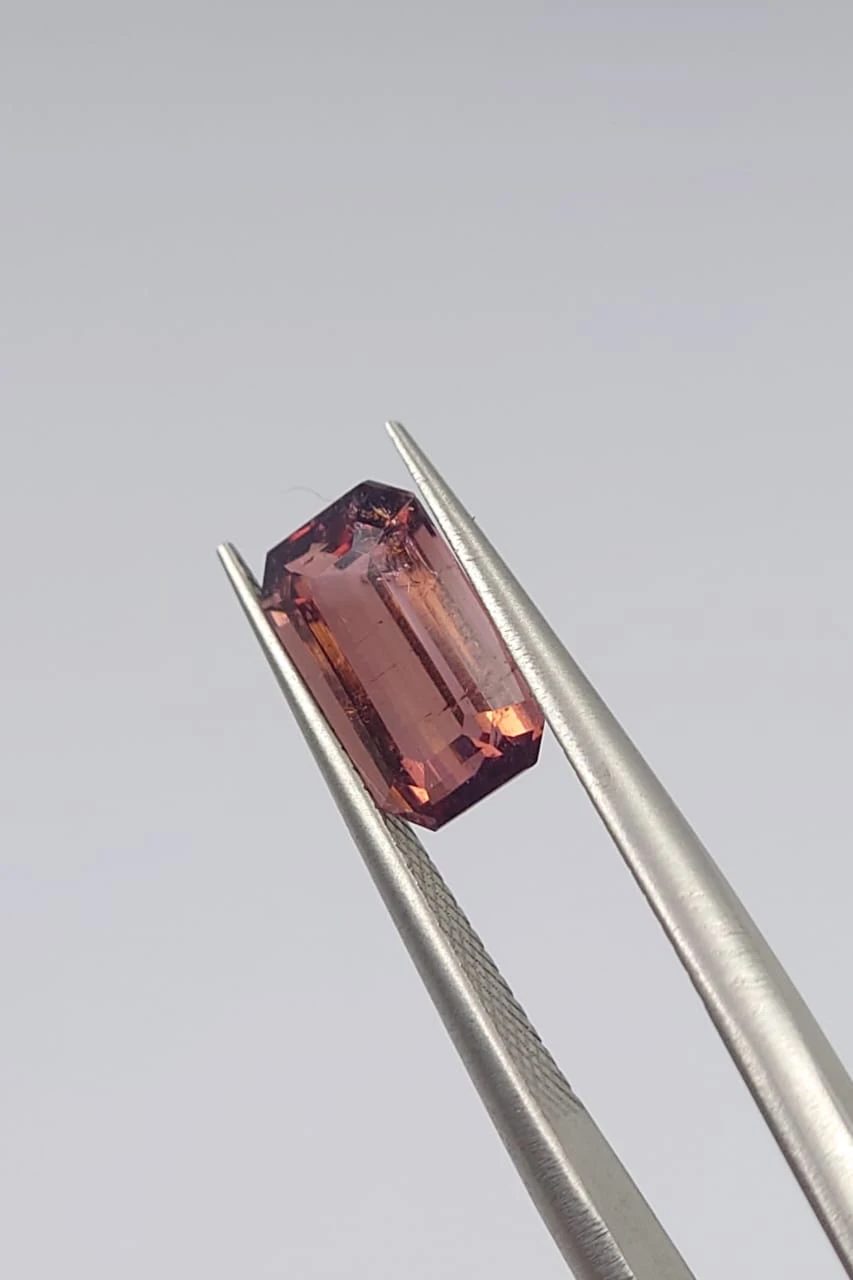 1.65ct Natural Tourmaline Emerald Cut Loose Gemstone from Afghanistan