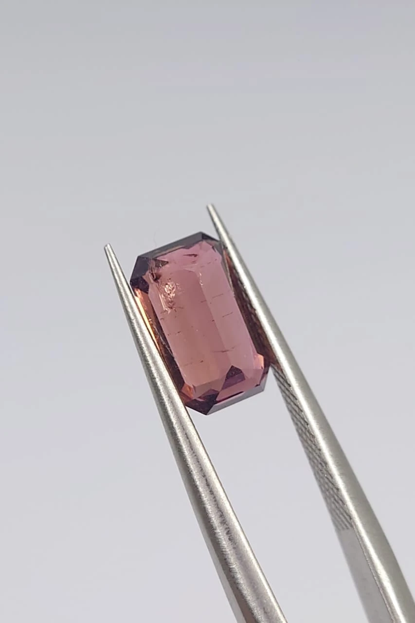 1.65ct Natural Tourmaline Emerald Cut Loose Gemstone from Afghanistan