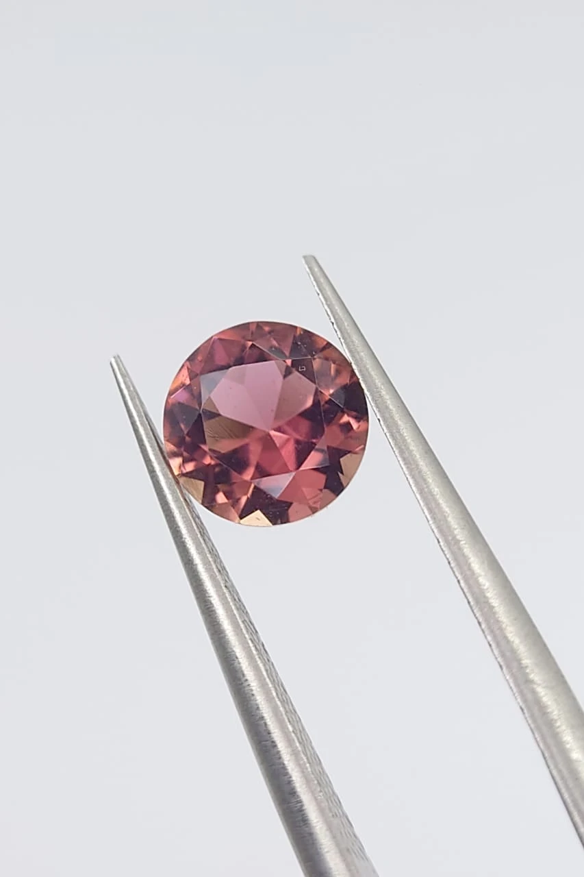 1.14ct Natural Tourmaline Round Cut Loose Gemstone From Afghanistan