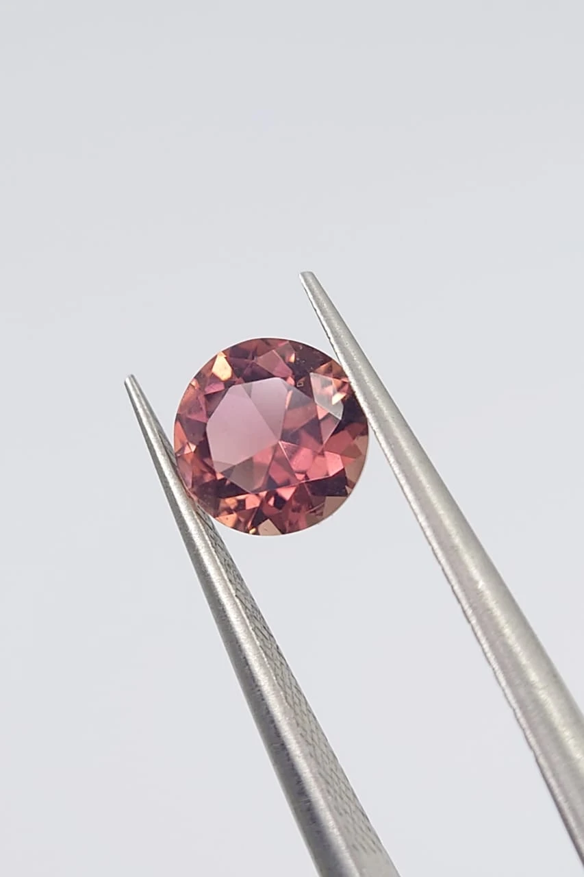 1.14ct Natural Tourmaline Round Cut Loose Gemstone From Afghanistan