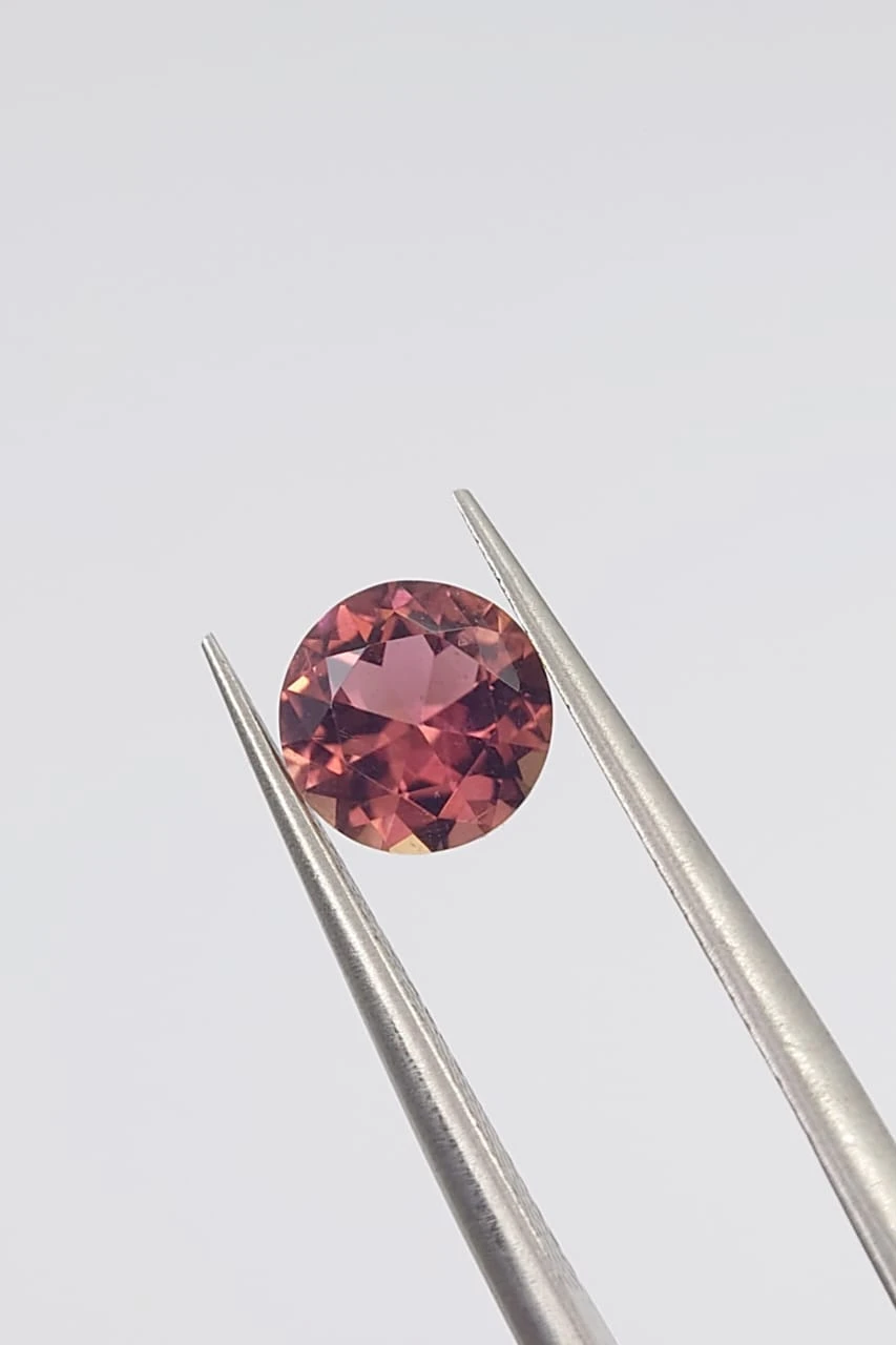 1.14ct Natural Tourmaline Round Cut Loose Gemstone From Afghanistan