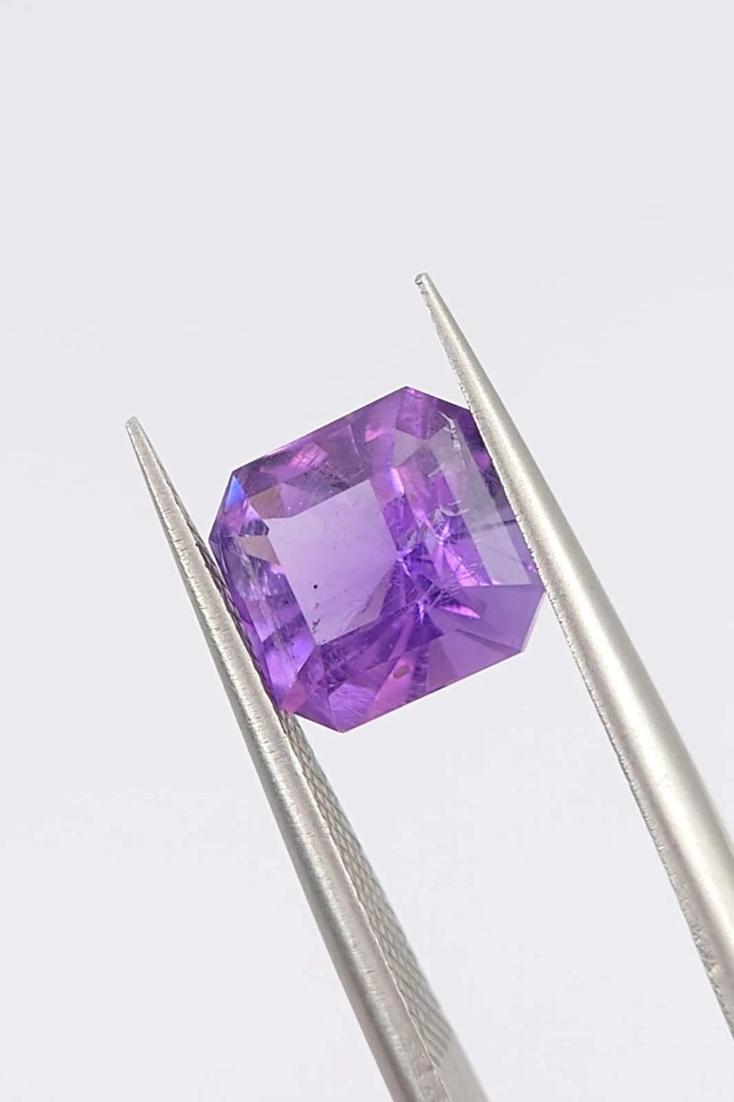 2.2ct Amethyst Emerald Cut Loose Gemstone From Nigeria