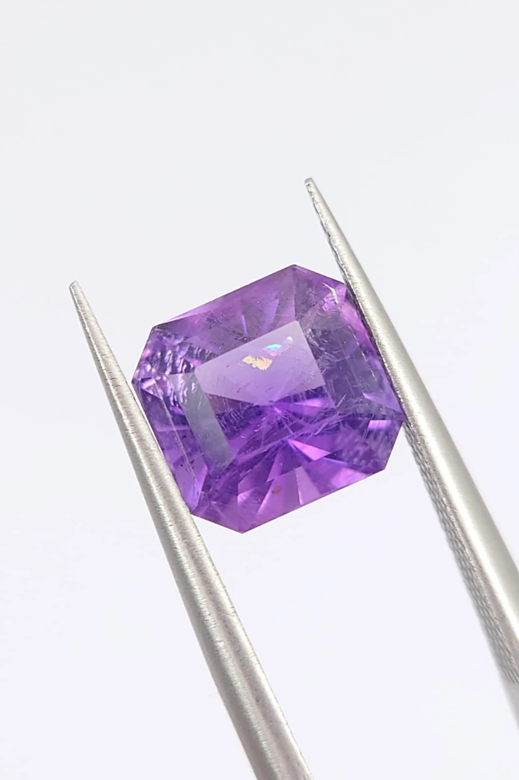 2.2ct Amethyst Emerald Cut Loose Gemstone From Nigeria