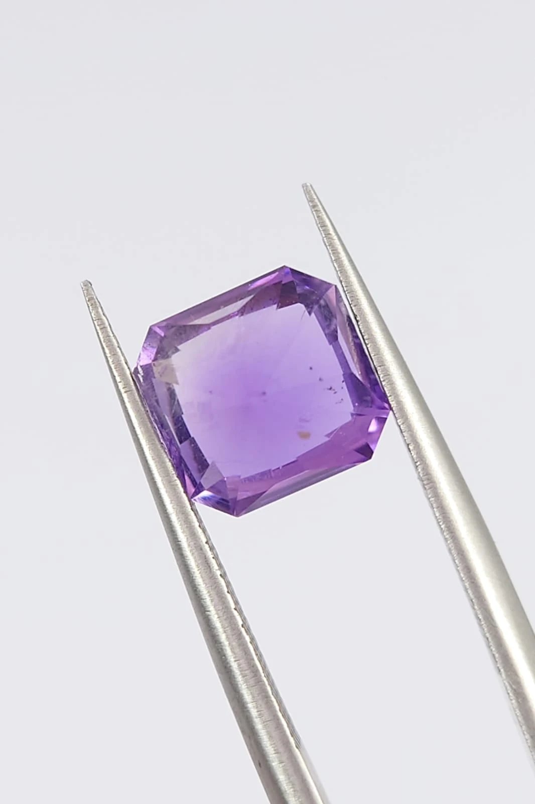 2.2ct Amethyst Emerald Cut Loose Gemstone From Nigeria