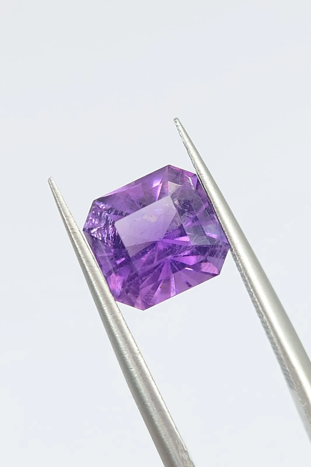 2.2ct Amethyst Emerald Cut Loose Gemstone From Nigeria