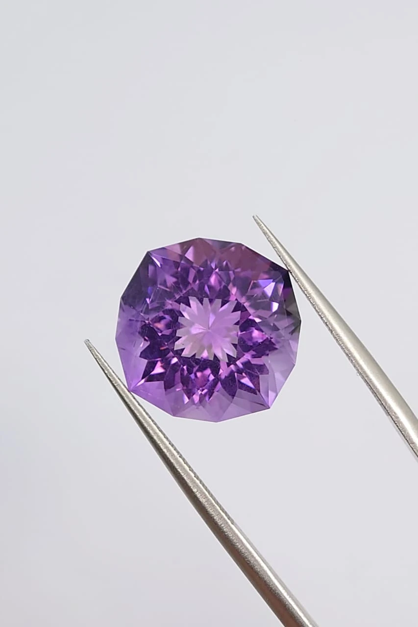 10.6ct Natural Amethyst Fancy Cut Loose Gemstone From Nigeria