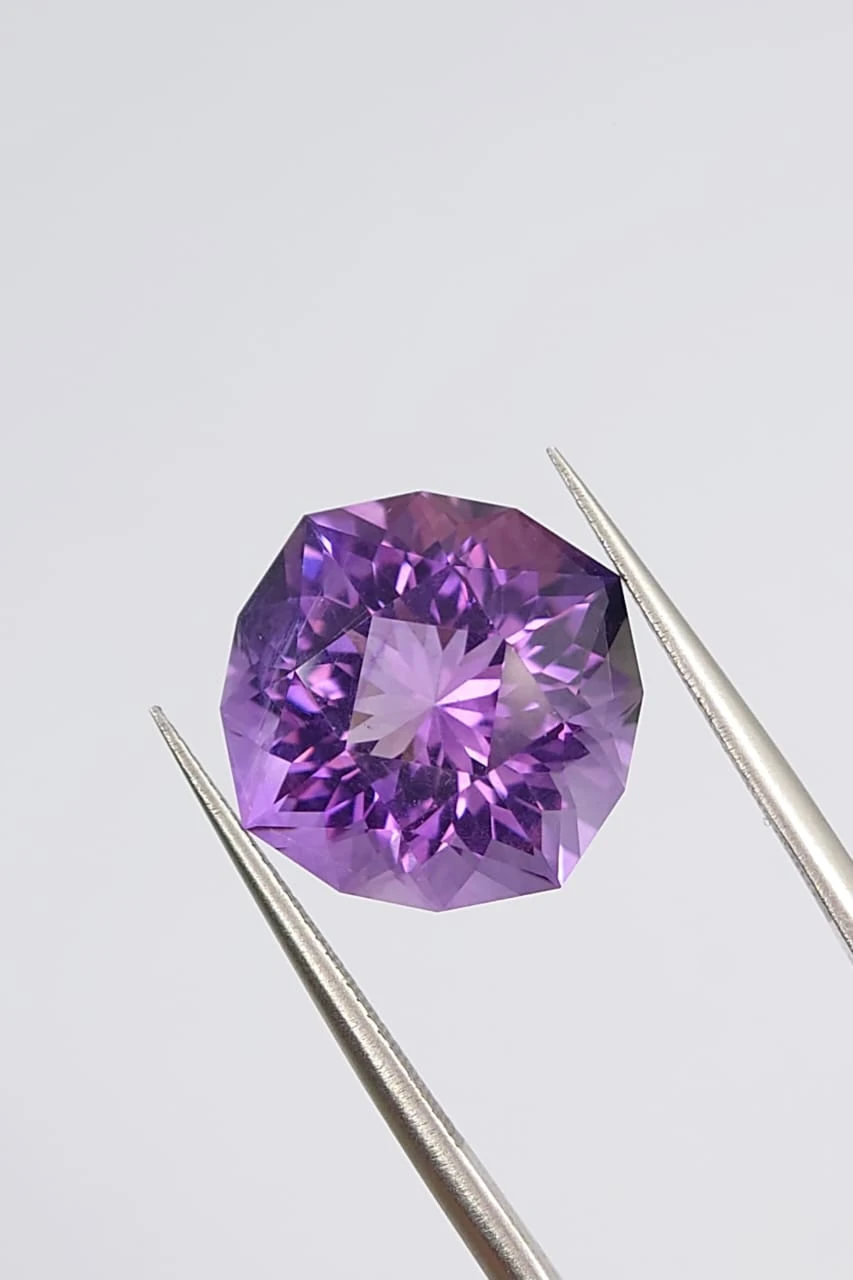 10.6ct Natural Amethyst Fancy Cut Loose Gemstone From Nigeria