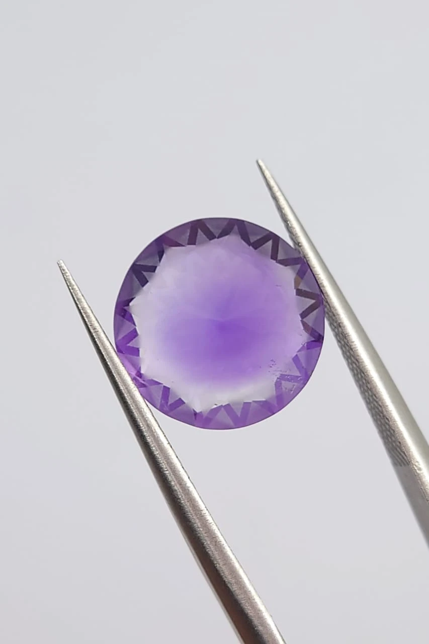 4.42ct Natural Amethyst Round cut Loose Gemstone from Nigeria