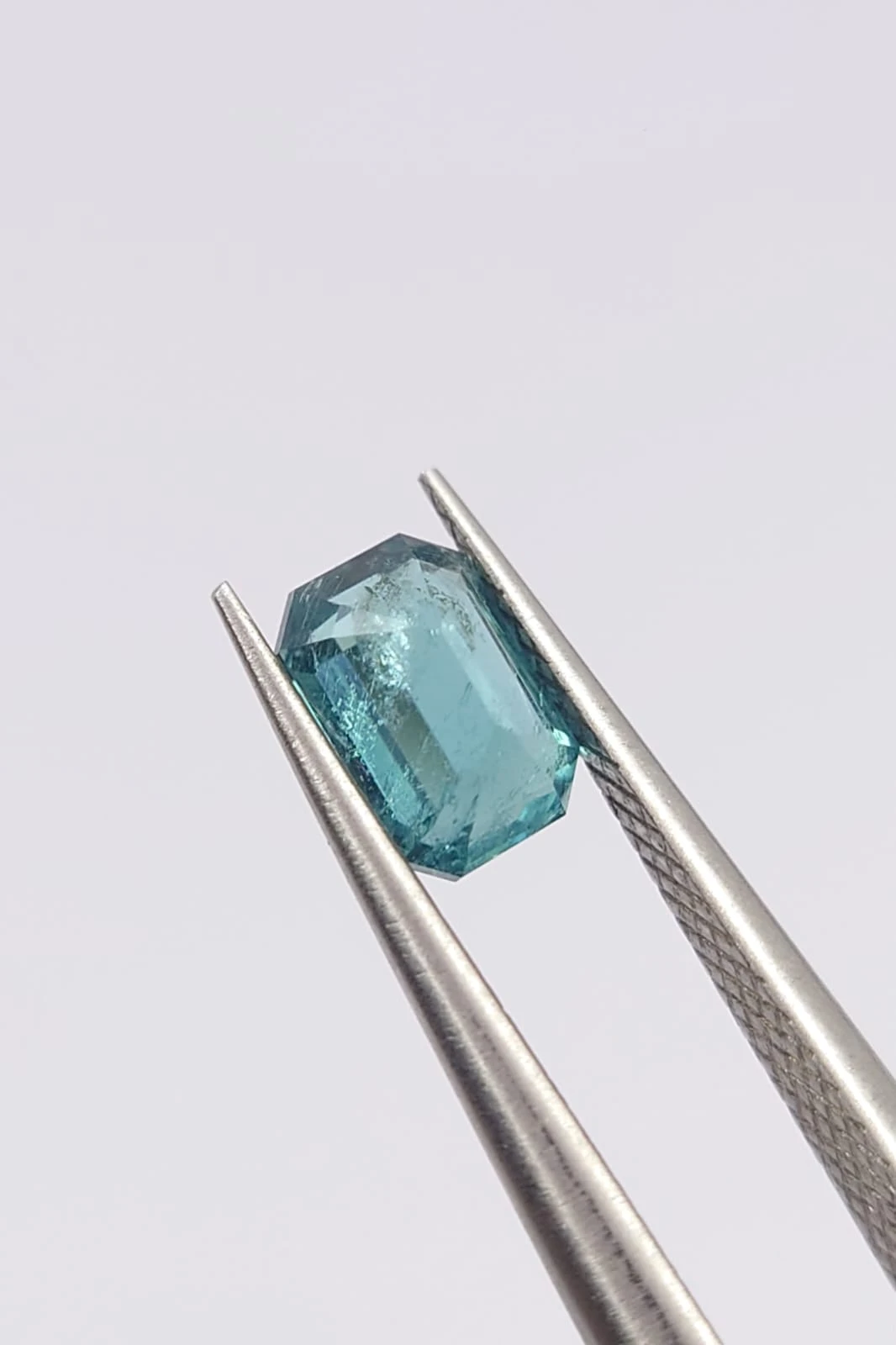 0.60ct Lagoon Green Tourmaline Emerald Cut Loose Gemstone From Afghanistan