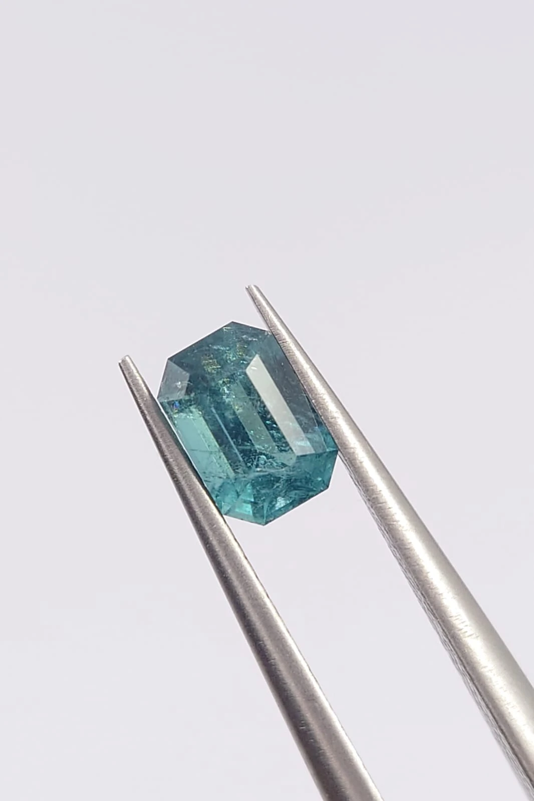 0.60ct Lagoon Green Tourmaline Emerald Cut Loose Gemstone From Afghanistan