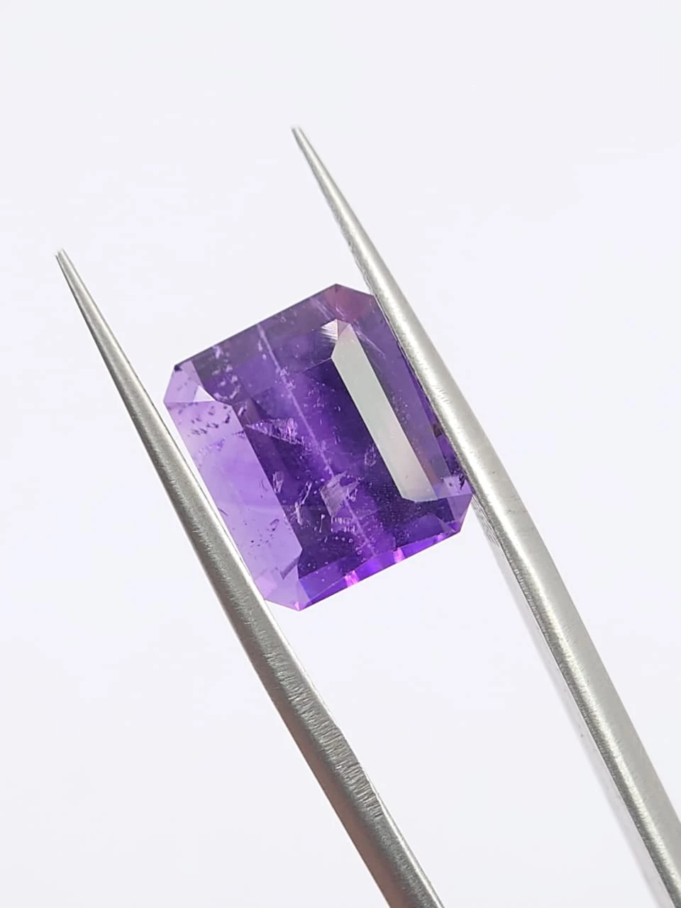 5ct Amethyst Radiant Cut Loose Gemstone From Nigeria