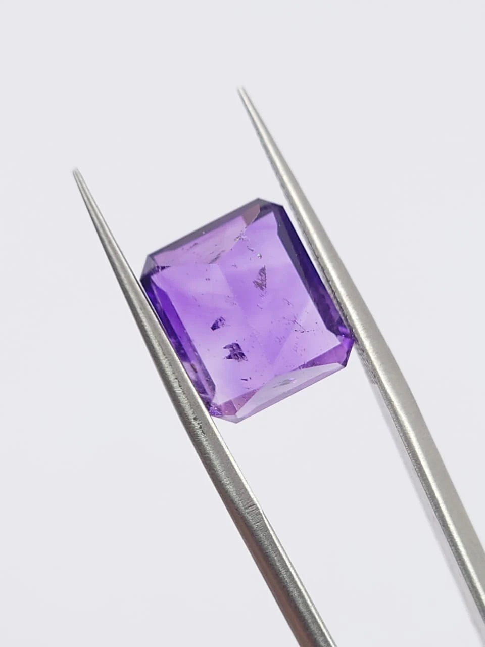 5ct Amethyst Radiant Cut Loose Gemstone From Nigeria