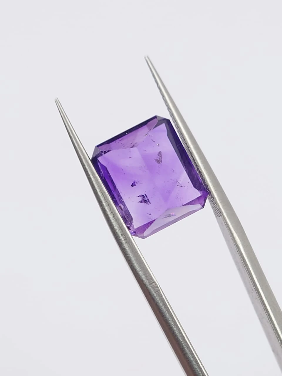 5ct Amethyst Radiant Cut Loose Gemstone From Nigeria