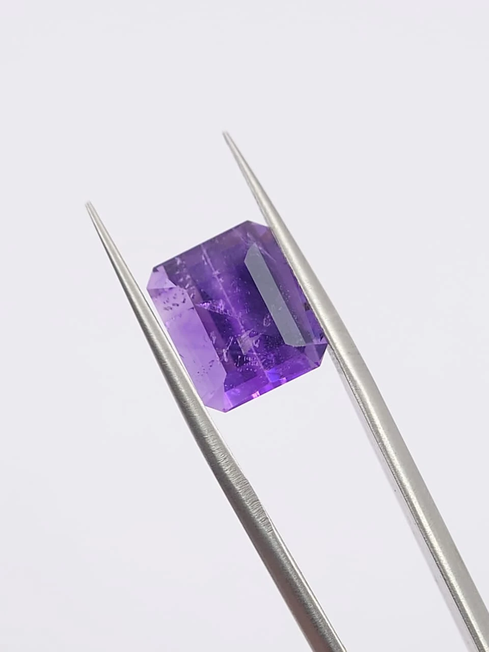 5ct Amethyst Radiant Cut Loose Gemstone From Nigeria