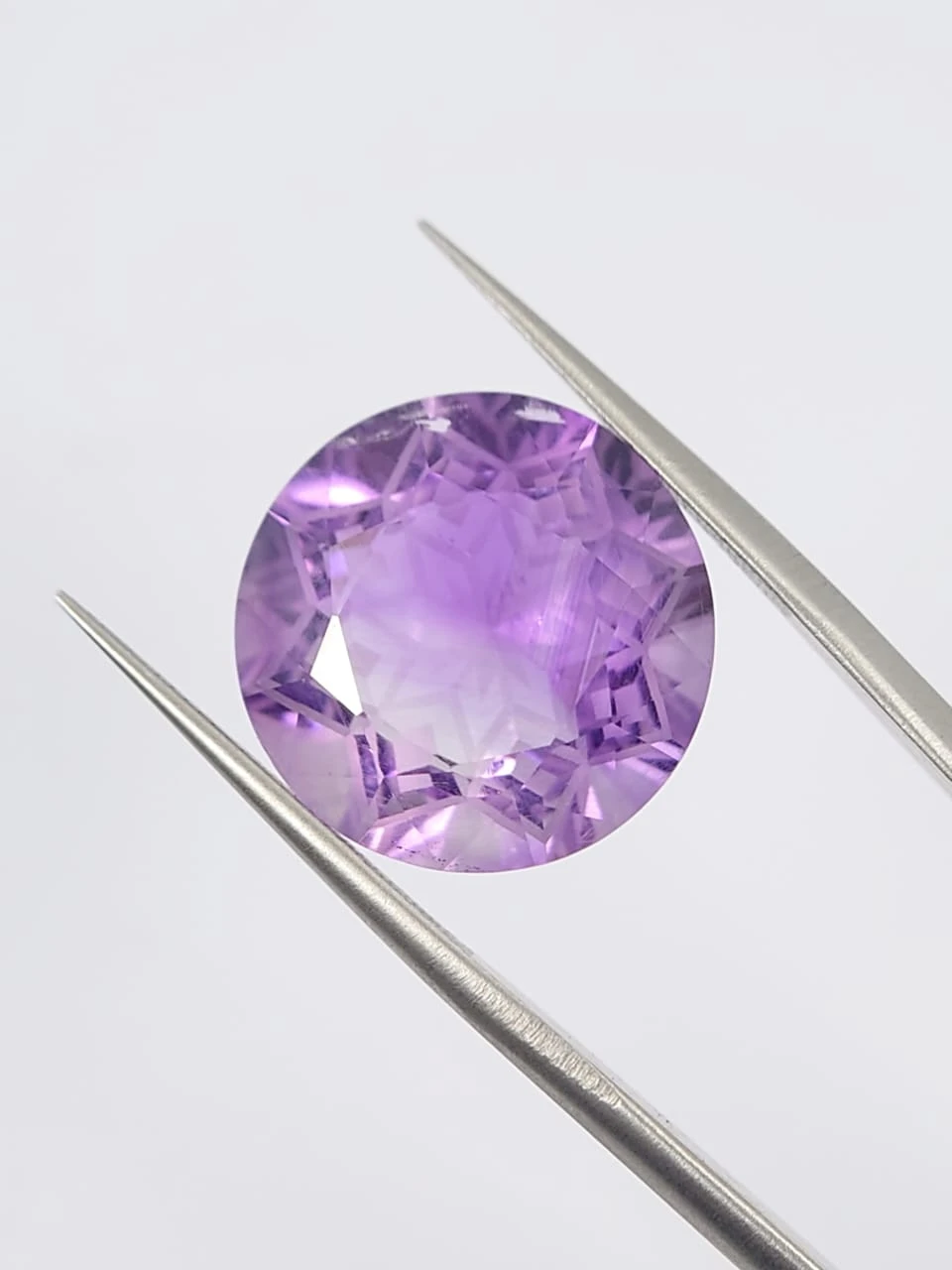 13.75ct Amethyst Round Cut Loose Gemstone From Nigeria