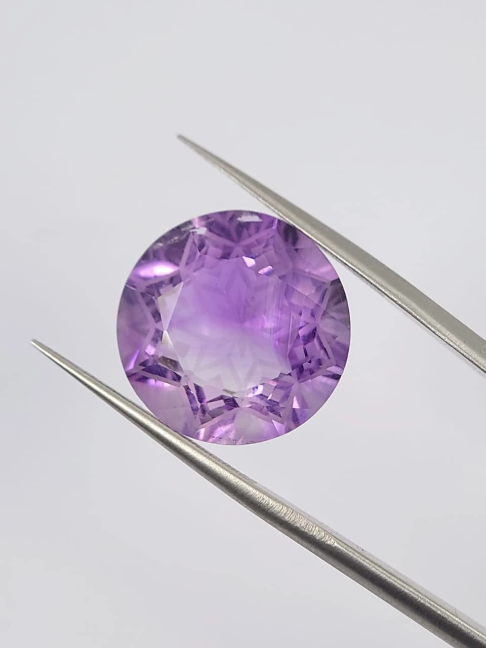 13.75ct Amethyst Round Cut Loose Gemstone From Nigeria