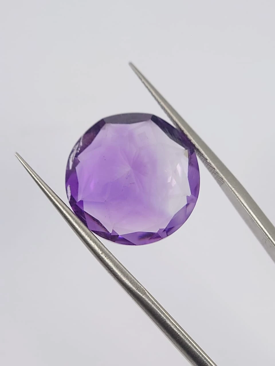 13.75ct Amethyst Round Cut Loose Gemstone From Nigeria