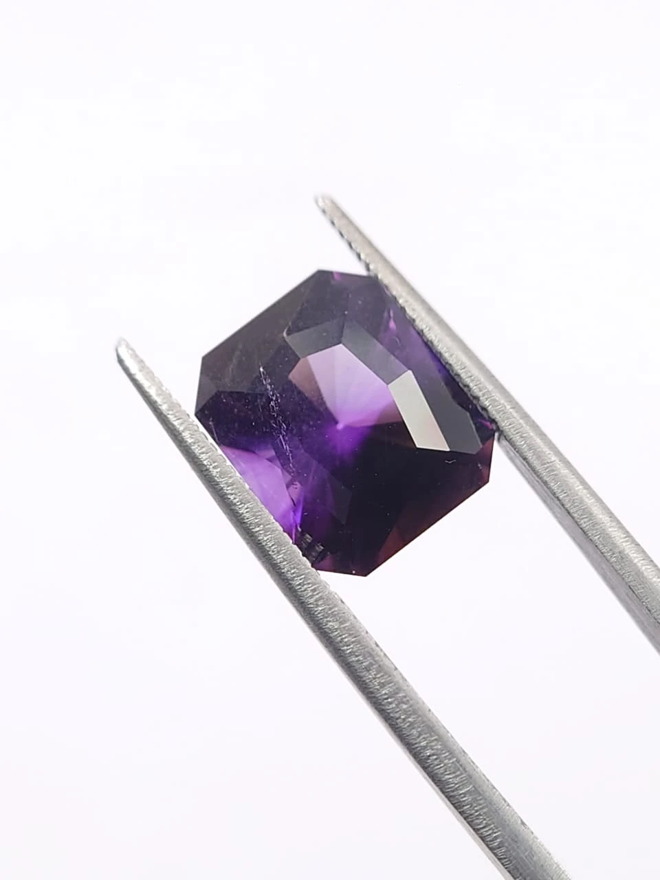 4.75ct Amethyst Square Cut Loose Gemstone From Nigeria