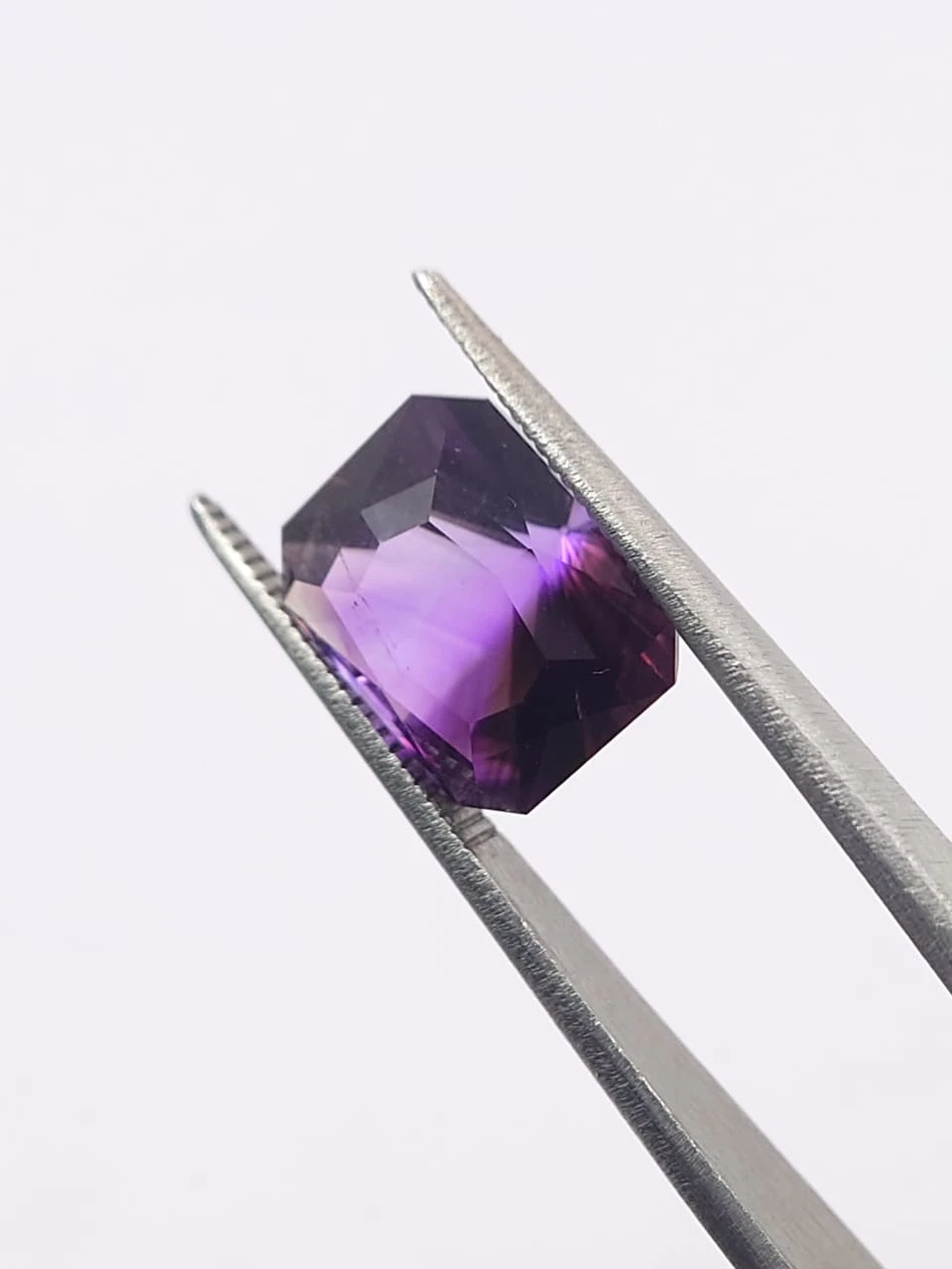 4.75ct Amethyst Square Cut Loose Gemstone From Nigeria
