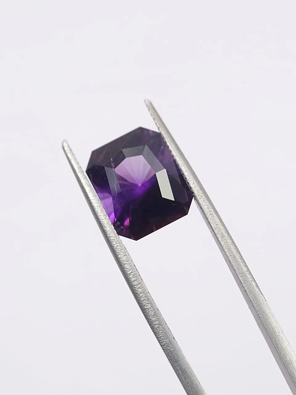 4.75ct Amethyst Square Cut Loose Gemstone From Nigeria