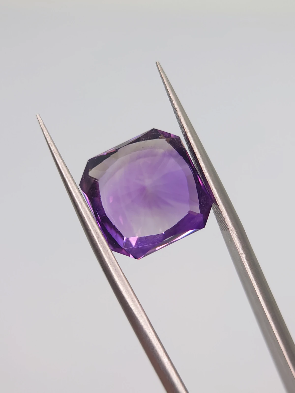 6.6ct Amethyst Radiant Cut Loose Gemstone From Nigeria