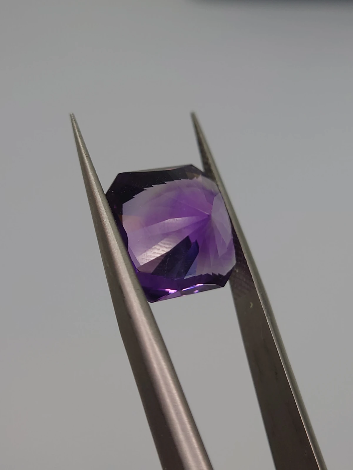 3ct Amethyst Radiant Cut Loose Gemstone From Nigeria