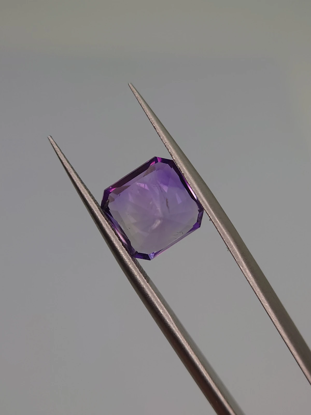 3ct Amethyst Radiant Cut Loose Gemstone From Nigeria
