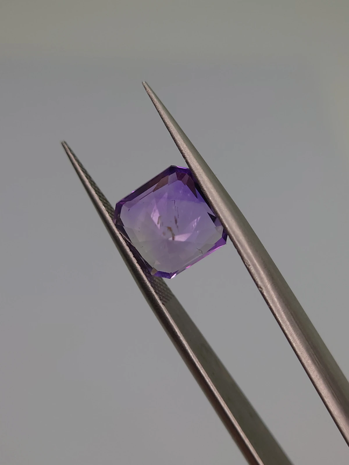 3ct Amethyst Radiant Cut Loose Gemstone From Nigeria