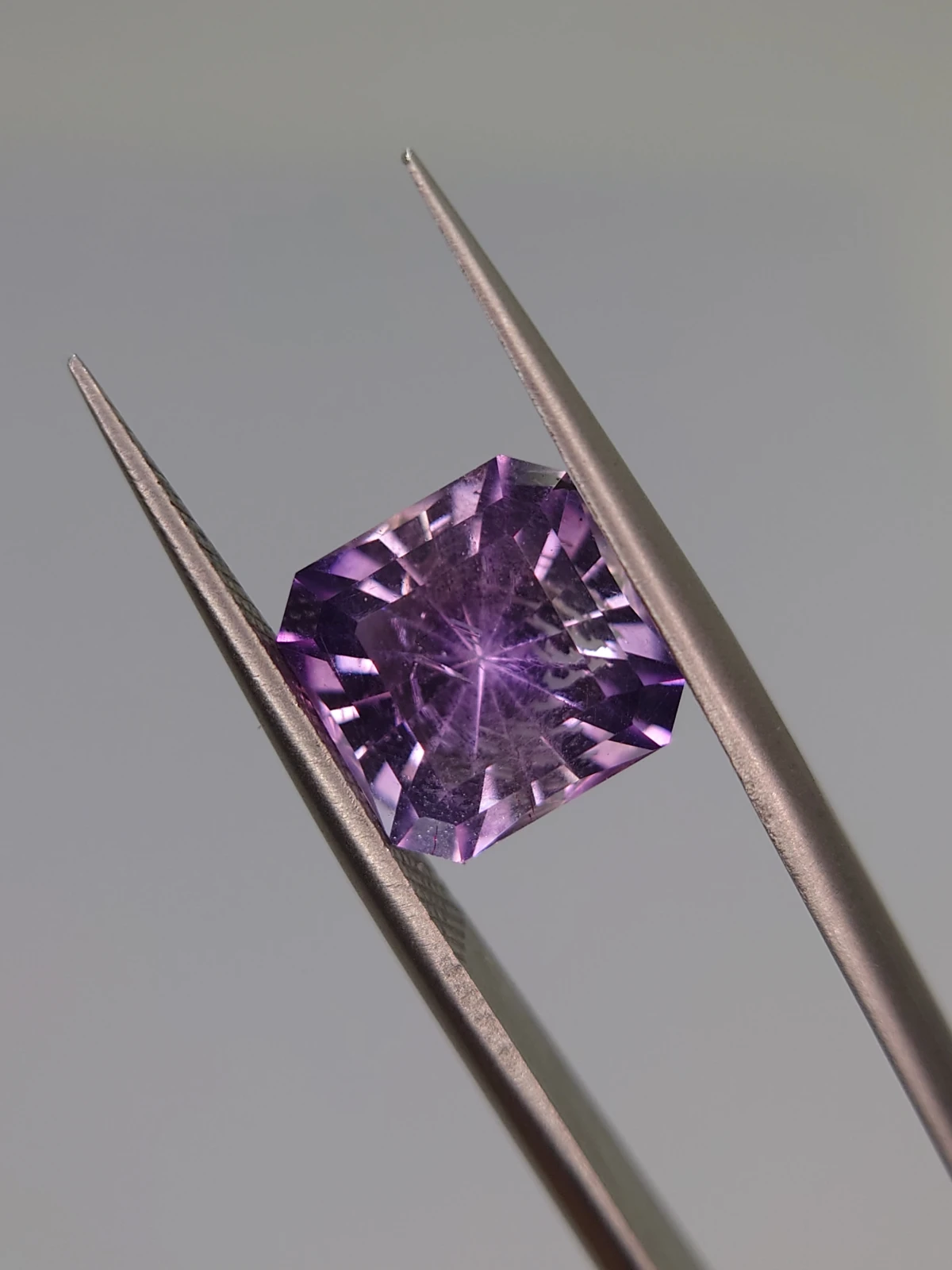3ct Amethyst Radiant Cut Loose Gemstone From Nigeria