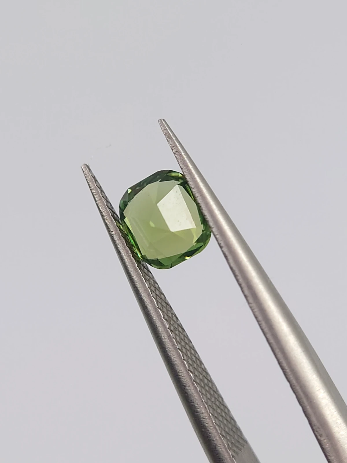 0.56ct Natural light Green Tourmaline Cushion Cut Loose Gemstone from Afghanistan