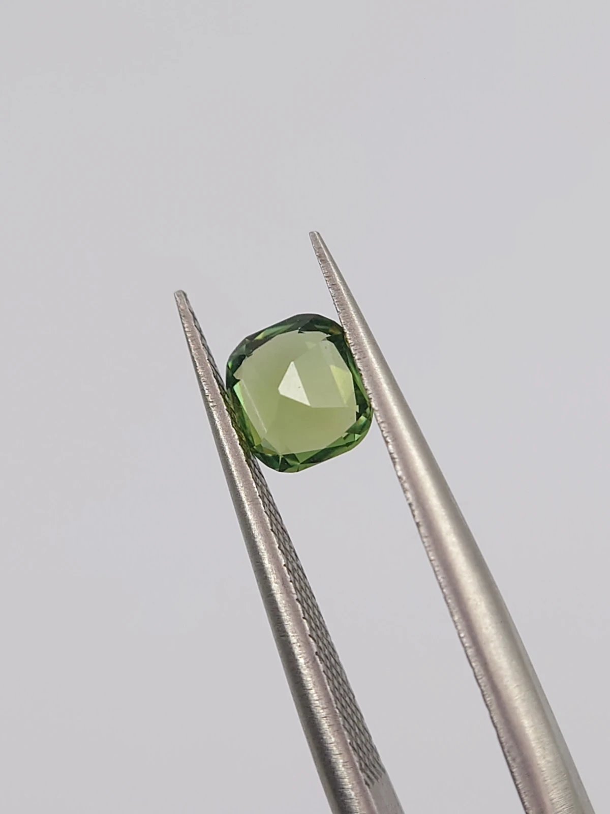 0.56ct Natural light Green Tourmaline Cushion Cut Loose Gemstone from Afghanistan
