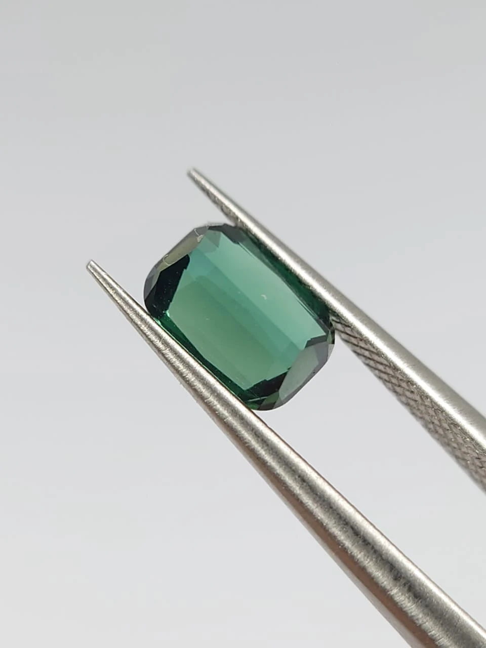 1.07ct Natural Forest Green Tourmaline Cushion Cut Loose Gemstone from Afghanistan