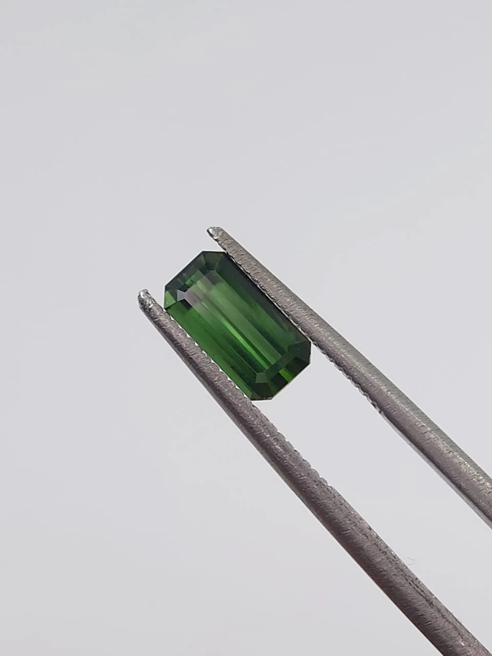 0.97ct Natural Forest Green Tourmaline Emerald Cut Loose Gemstone from Afghanistan