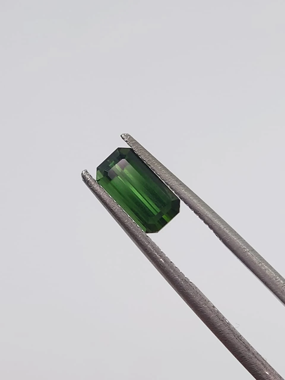 0.97ct Natural Forest Green Tourmaline Emerald Cut Loose Gemstone from Afghanistan