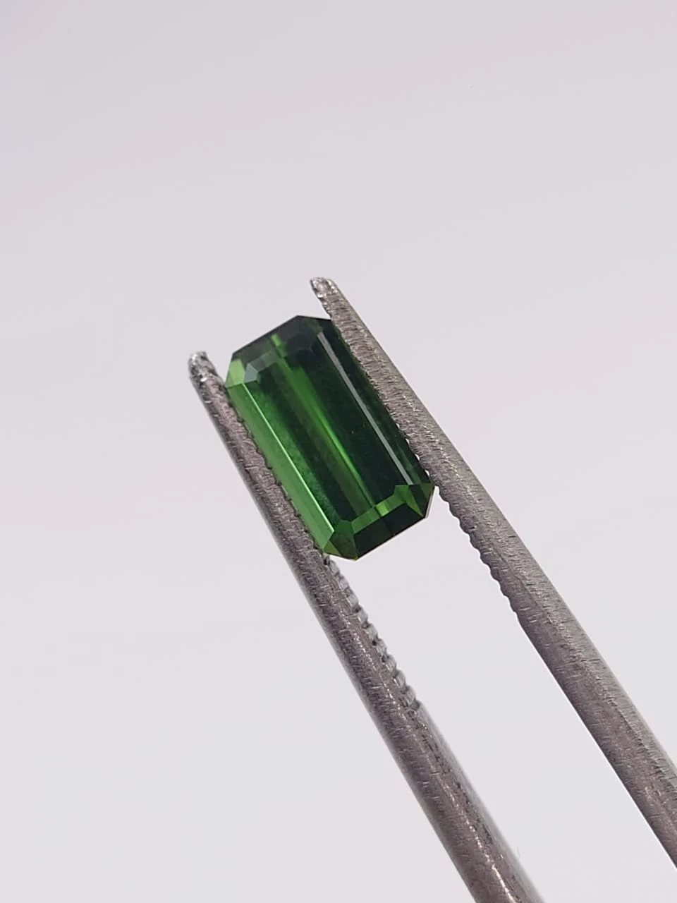 0.97ct Natural Forest Green Tourmaline Emerald Cut Loose Gemstone from Afghanistan