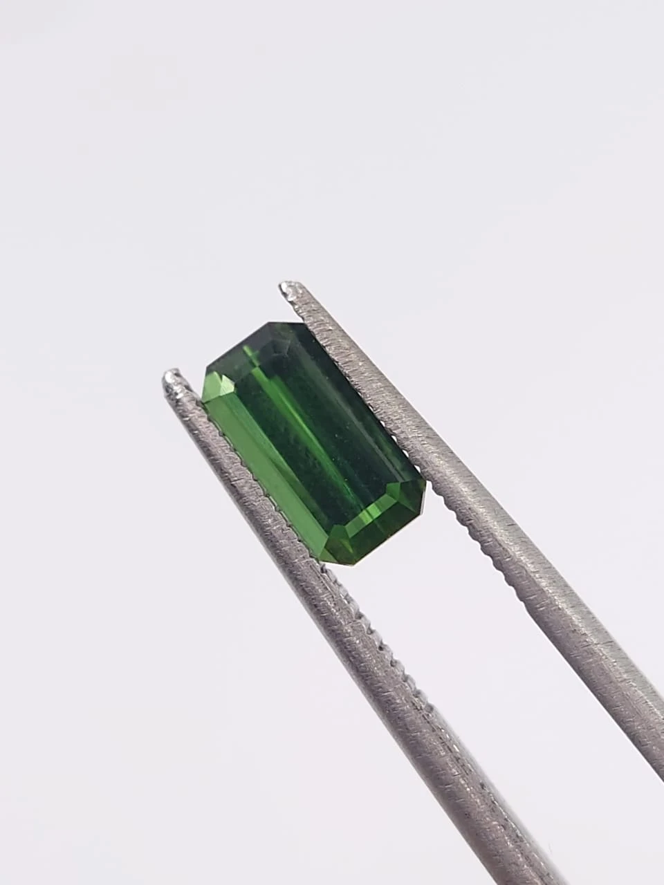 0.97ct Natural Forest Green Tourmaline Emerald Cut Loose Gemstone from Afghanistan