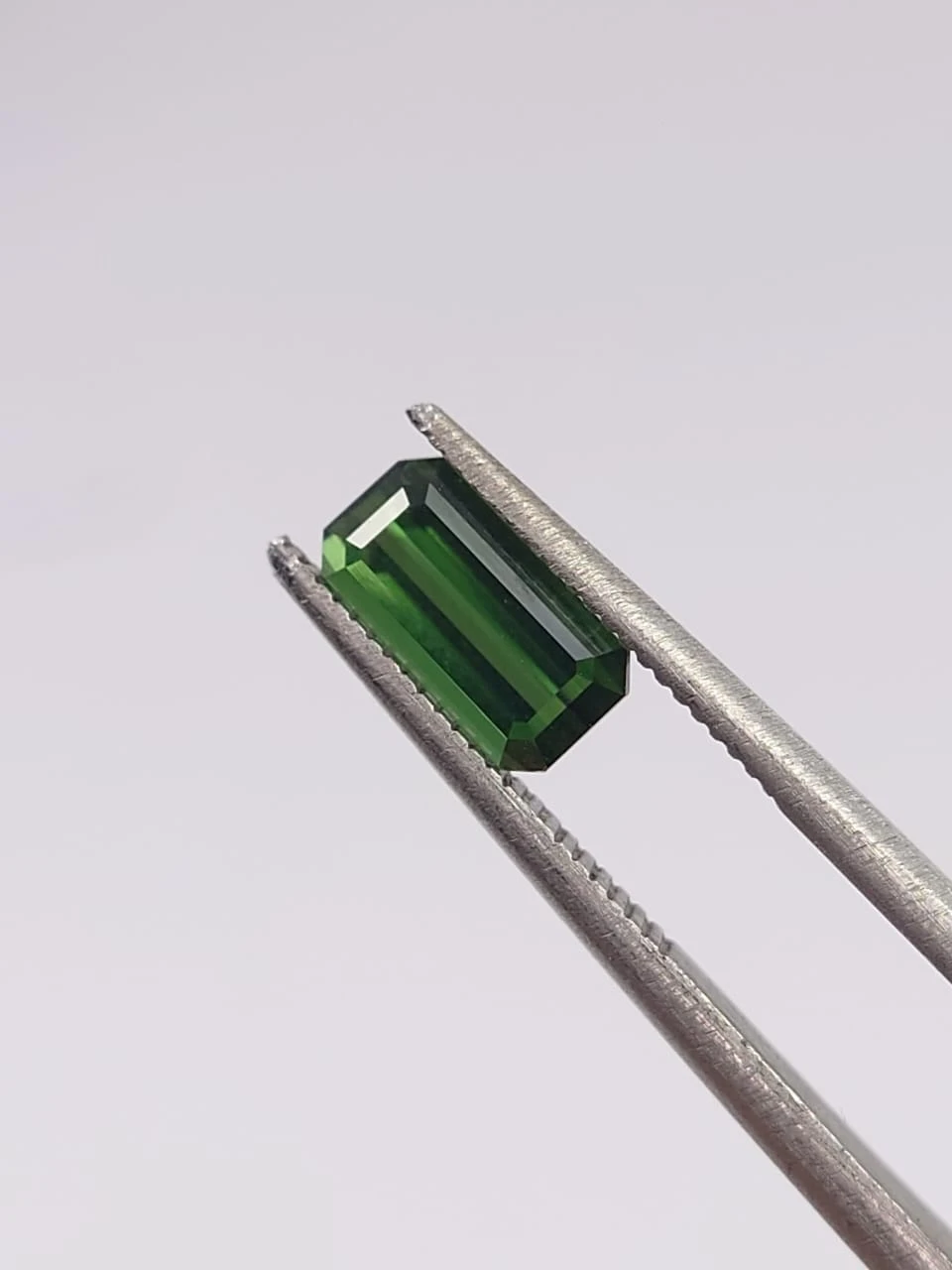 0.97ct Natural Forest Green Tourmaline Emerald Cut Loose Gemstone from Afghanistan