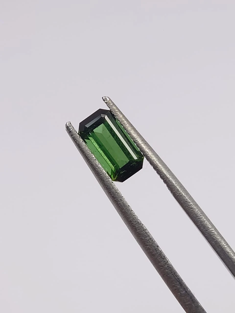 1ct Natural Green Tourmaline Emerald Cut Loose Gemstone from Afghanistan