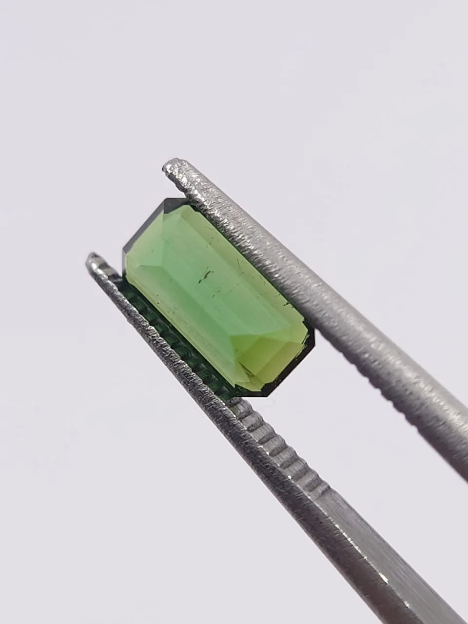 1ct Natural Green Tourmaline Emerald Cut Loose Gemstone from Afghanistan