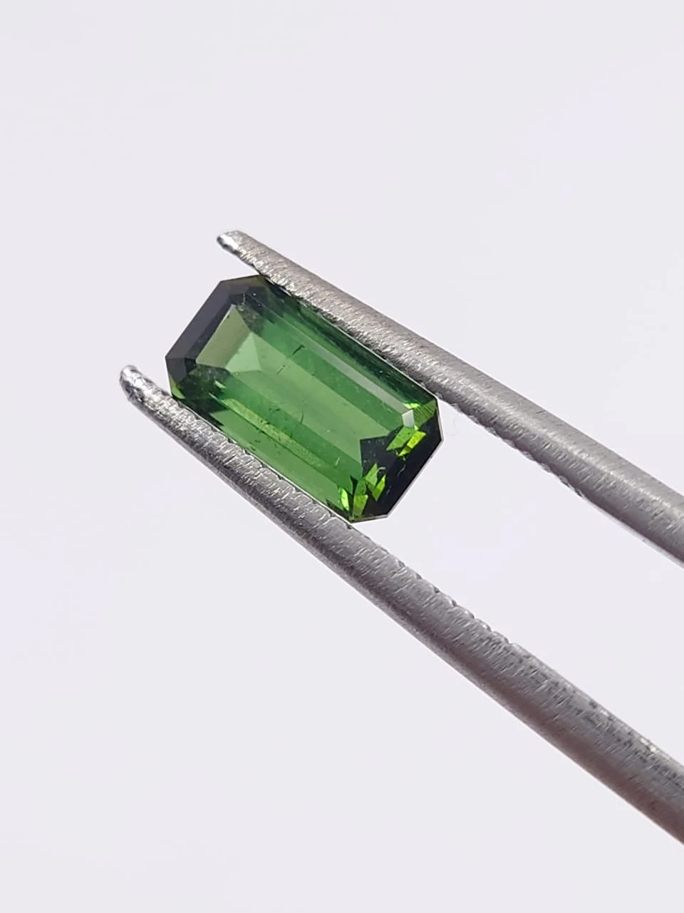 1ct Natural Green Tourmaline Emerald Cut Loose Gemstone from Afghanistan