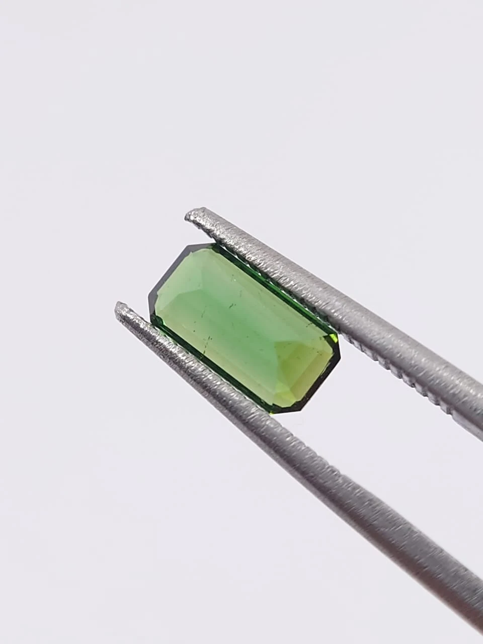 1ct Natural Green Tourmaline Emerald Cut Loose Gemstone from Afghanistan