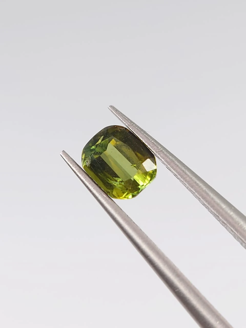 0.46ct Natural Olive Green Tourmaline Cushion Cut Loose Gemstone from Afghanistan